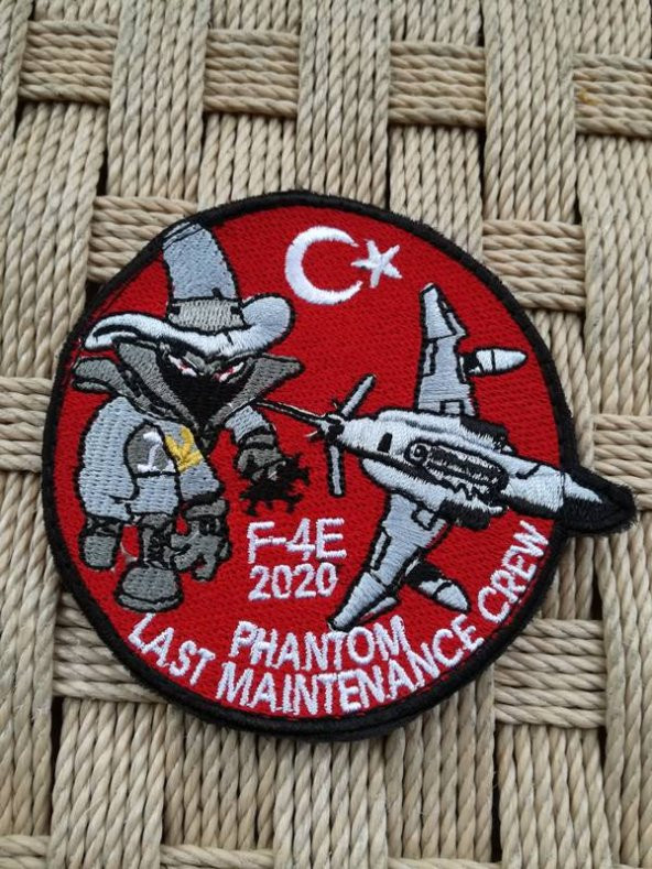 F-4 E 2020 PHANTOM LAST MAİNTENANCE CREW PATCH PEÇ ARMA