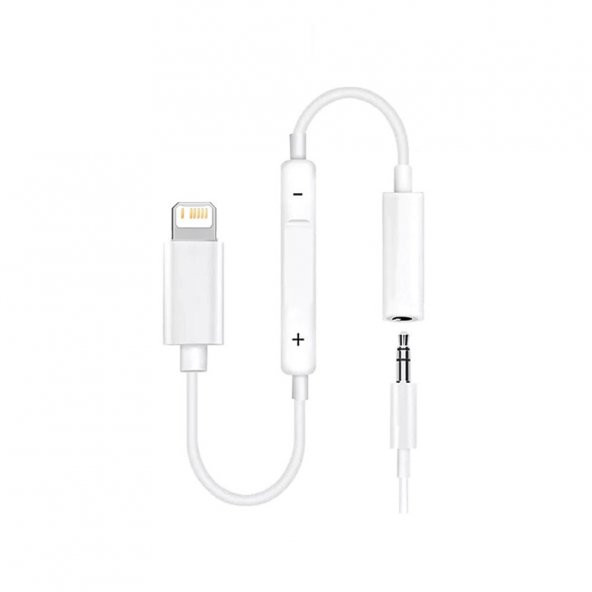 Winex Lightning to 3.5mm Aux Ses Kontrollü Dönüştürücü Adaptör