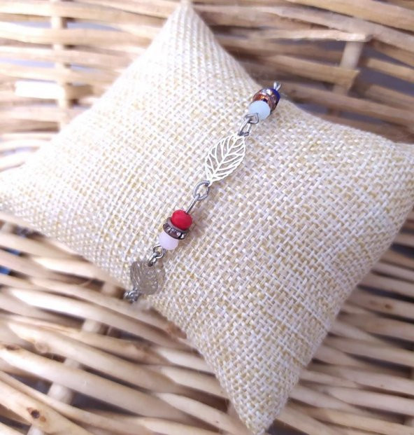 Renkli Boncuklu Pullu Halhal Kadın Kız Takı 10813 Hdmarketim