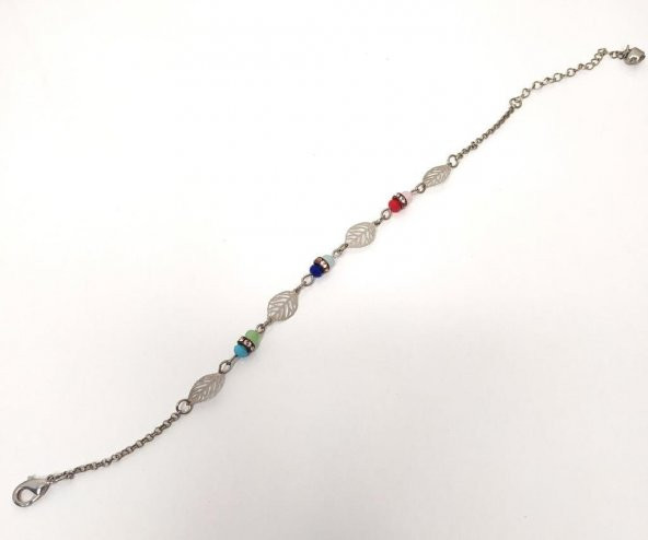 Renkli Boncuklu Pullu Halhal Kadın Kız Takı 10813 Hdmarketim - 3