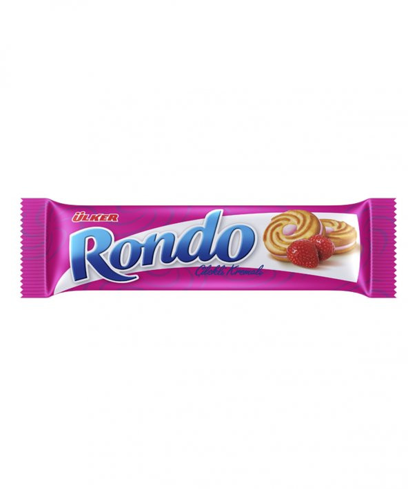 Ülker Rondo Çilekli Kremalı Bisküvi 61 G
