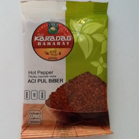 Karadağ Baharat Acı Pul Biber 50 G
