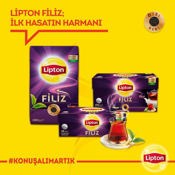 Lipton Filiz Siyah Dökme Çay 1 KG - Resim 6