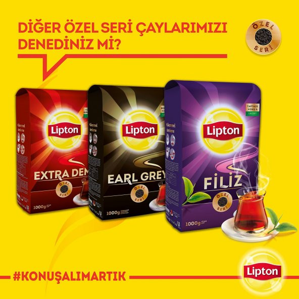 Lipton Filiz Siyah Dökme Çay 1 KG - Resim 8