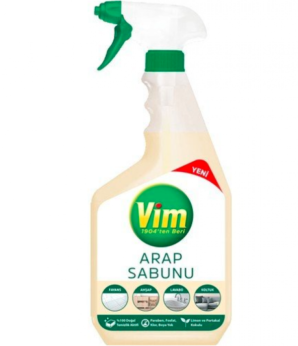 Vim Beyaz Sabun Yüzey Temizleyici Sprey 750 ML - 1