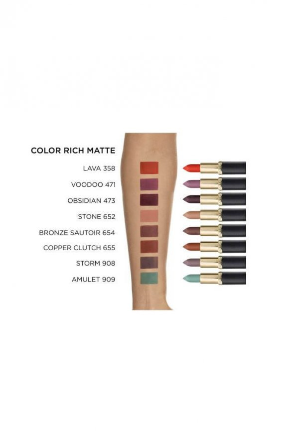 LOreal Paris Mat Ruj - Color Riche 908 Kahverengi 3600523584802 - 4