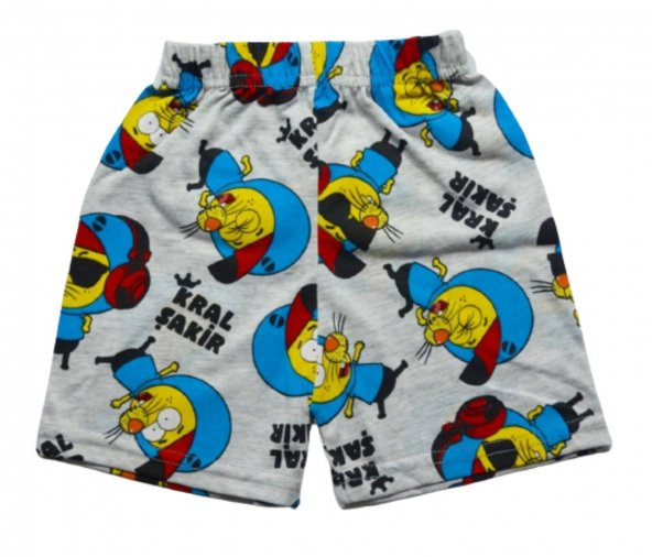 Mert Kids - Karakter Baskılı Erkek Çocuk Tek Şort 1-6 Yaş - 1