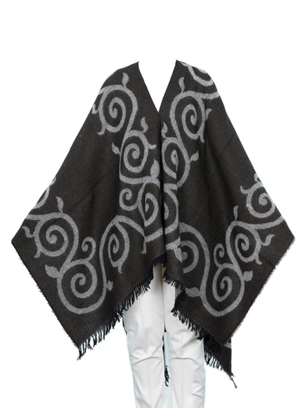 Kahve Beyaz Sarmaşık Model Panço - 8