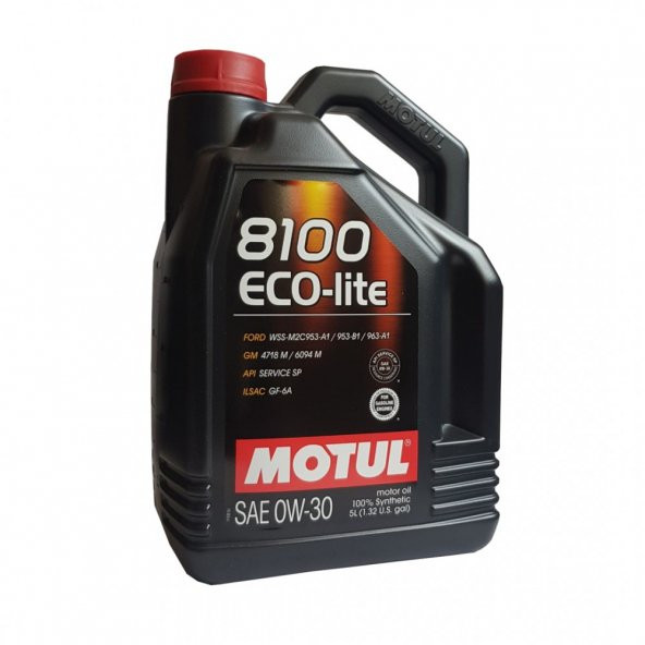 Motul 8100 Eco Lite 0w-30 5 Litre (Ü:2022)