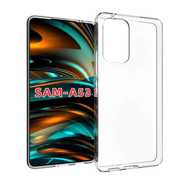 Gpack Samsung Galaxy A53 5G Kılıf Süper Silikon Lüx Korumalı Şeffaf