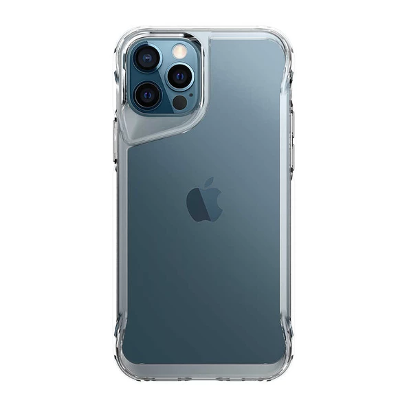 Gpack Apple iPhone 12 Pro Max Kılıf Lüx Transparan Şeffaf Pürüzsüz Sert Silikon