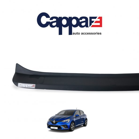 CAPPAFE Renault Clio 5 Arka Tampon Eşiği Koruma Akrilik (ABS) Parlak Siyah 2020-> - 2