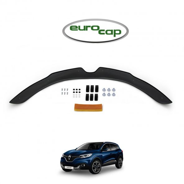 EUROCAP Renault Kadjar Ön Kaput Maskesi Koruma Rüzgarlığı Deflektör 3mm Akrilik Parlak 2012-2020