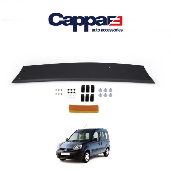 CAPPAFE Renault Kangoo Ön Kaput Koruma Rüzgarlık 4mm (ABS) 98-03
