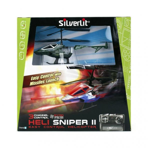 SIL/84781 Silverlit Heli Sniper II I/R 3 Kanal İç Mekan - 10
