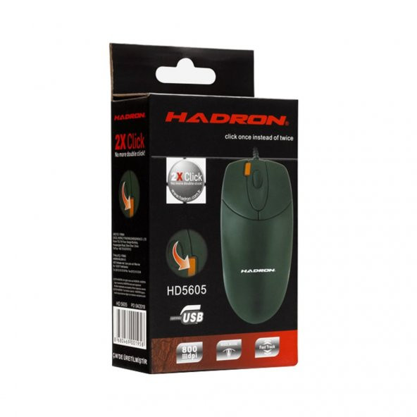Hadron HD5605 Çift Click Kablolu Optik Mouse - Resim 2