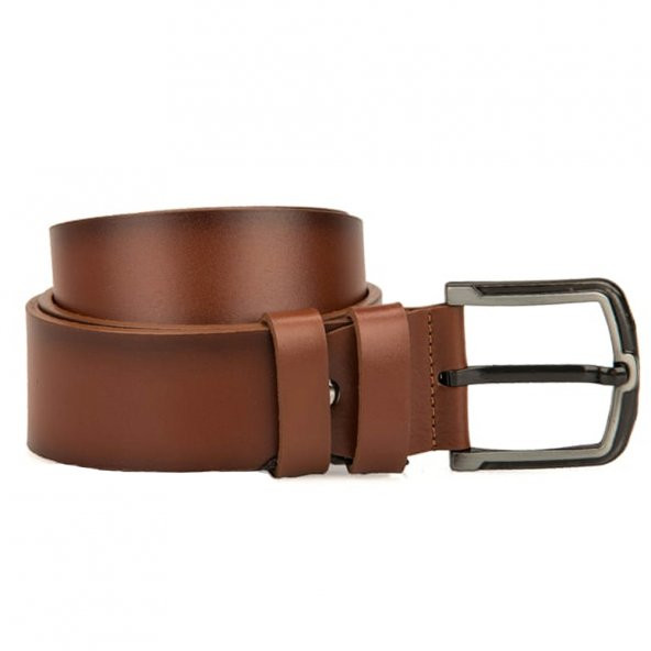 RİCH SMİTH 100 HAKİKİ DERİ ERKEK SPOR SİYAH DİKİŞLİ KEMER 4,5CM - 6
