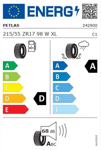Petlas Prestige Sport 215/55 R17 98W XL Yaz Lastiği - 2025 - Resim 2