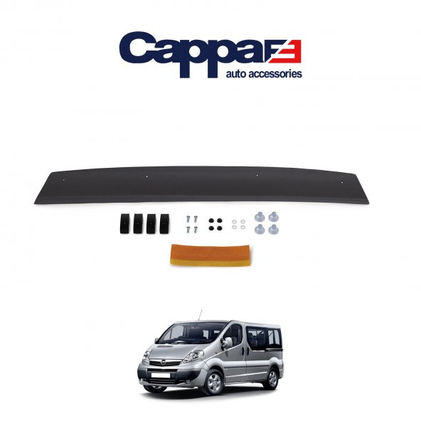 CAPPAFE Renault Trafic Ön Kaput Koruma Rüzgarlık 4mm (ABS) 01-14
