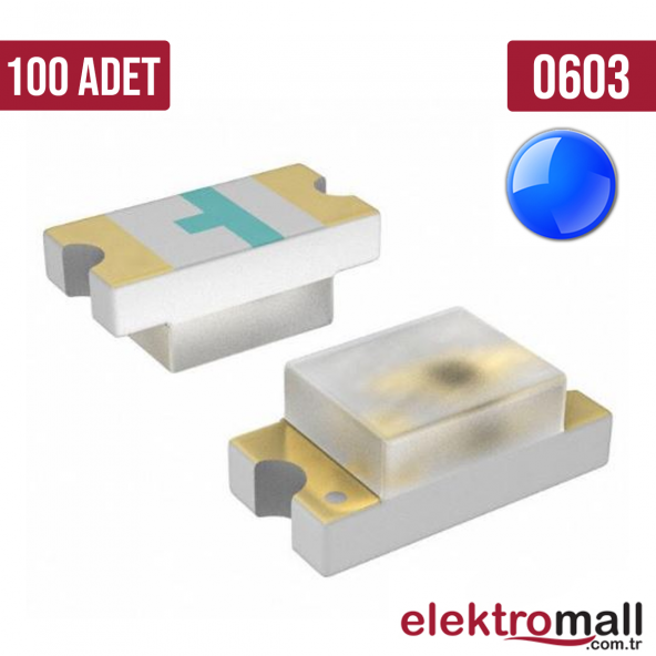 0603 Mavi SMD LED - 100 Adet