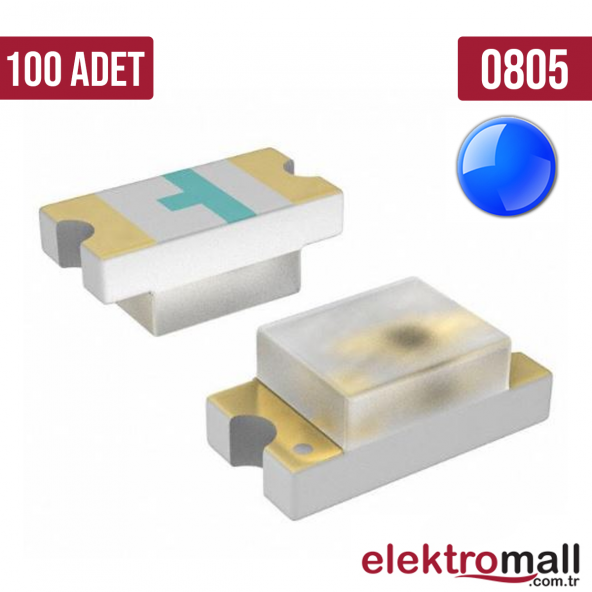 0805 Mavi SMD LED - 100 Adet