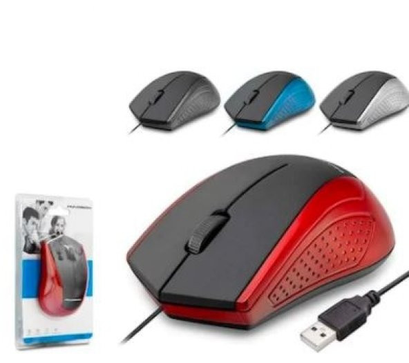 Hadron HD5692 Kablolu Optik Mouse Mavi