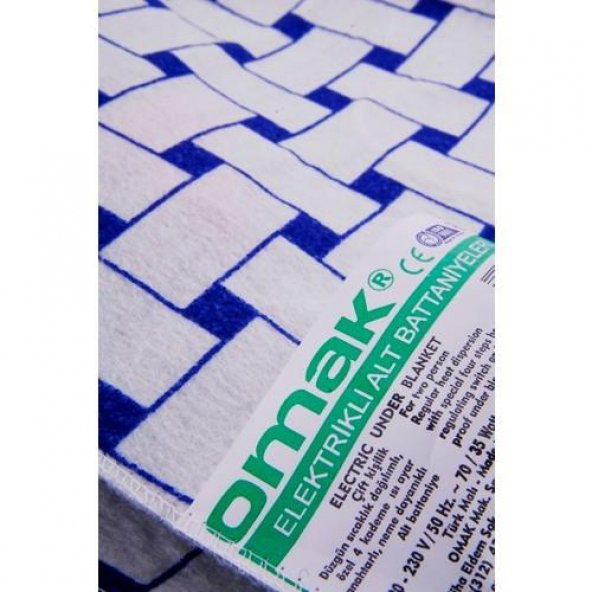 OMAK® Çift Kişilik Elektrikli Battaniye 120 x 150 cm - 6