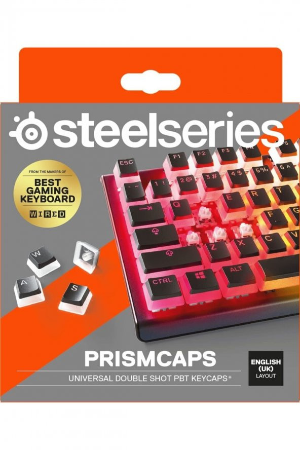 SteelSeries Prism Caps Siyah Tuş Takımı UK - 3