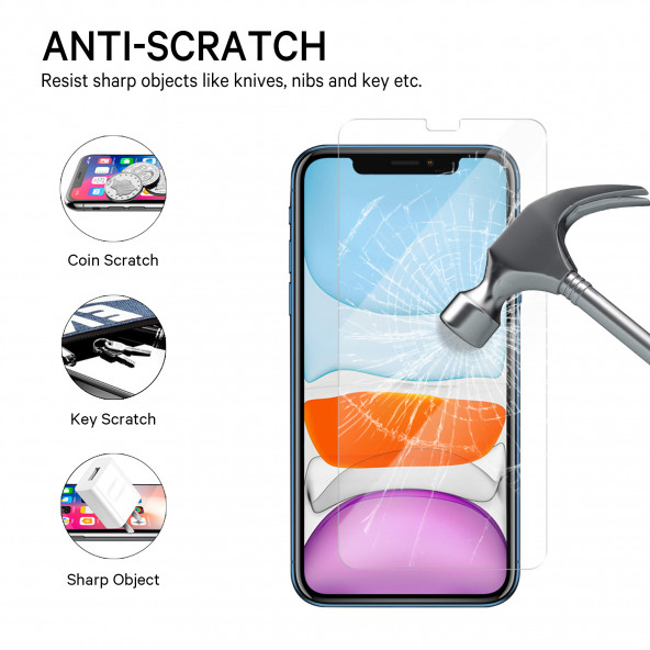 TANCELL iPhone 11 Pro Max / iPhone Xs Max Uyumlu Japon Kırılmaz Cam Ekran Koruyucu 6.5 Inc 0.33mm - 5
