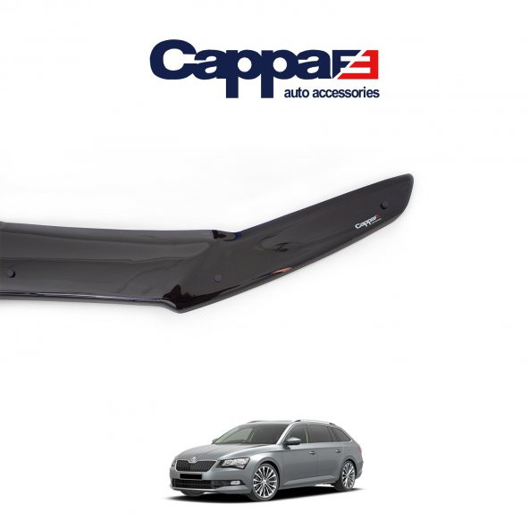 CAPPAFE Skoda SuperB Ön Kaput Koruyucu Rüzgarlık 4mm 2013-2015 - 4