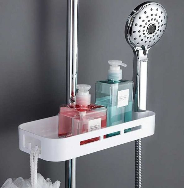 Banyo Duş Organizer Plastik Sabunluk Banyo Rafı