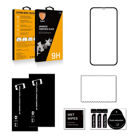 TANCELL iPhone 12 Mini Uyumlu Japon Kırılmaz Cam Ekran Koruyucu 5.4 Inch 2.5d 9h Tam Kaplayan Ekran - 7