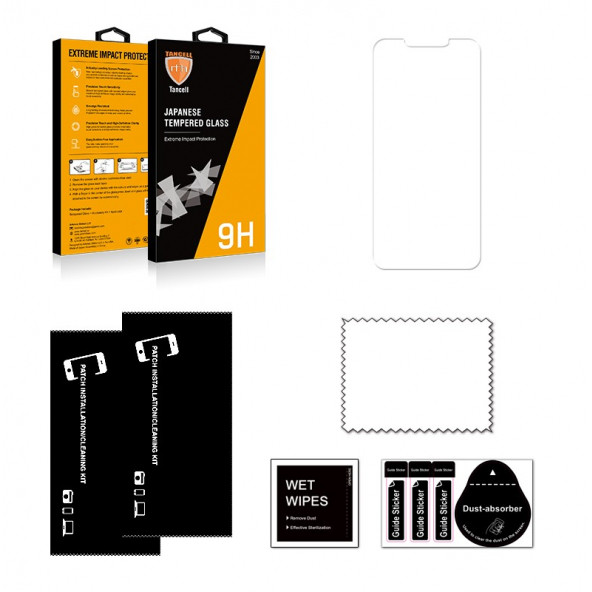 TANCELL iPhone 12/12 Pro Uyumlu Japon Kırılmaz Cam Ekran Koruyucu Cam (1 Ad) 6.1 Inc 0.33mm 2.5d 9h - 8