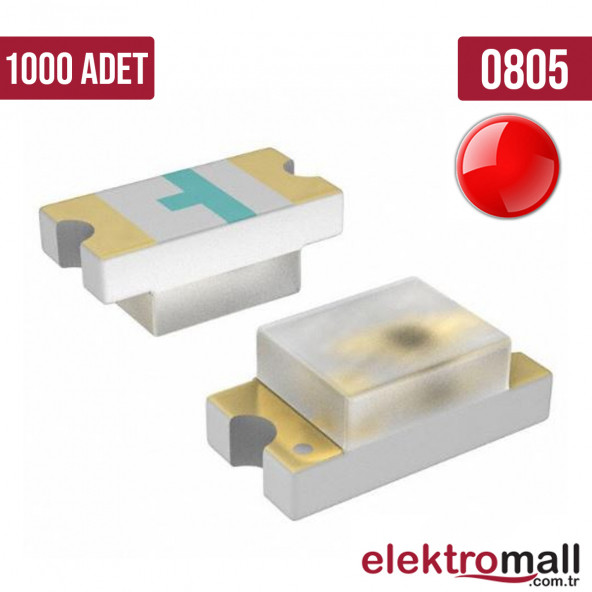 0805 Kırmızı SMD LED - 1000 Adet