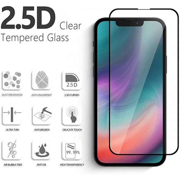 TANCELL iPhone 13 Mini Uyumlu Japon Kırılmaz Cam Ekran Koruyucu Cam 2.5d 9h Tam Kaplayan Ekran - 2