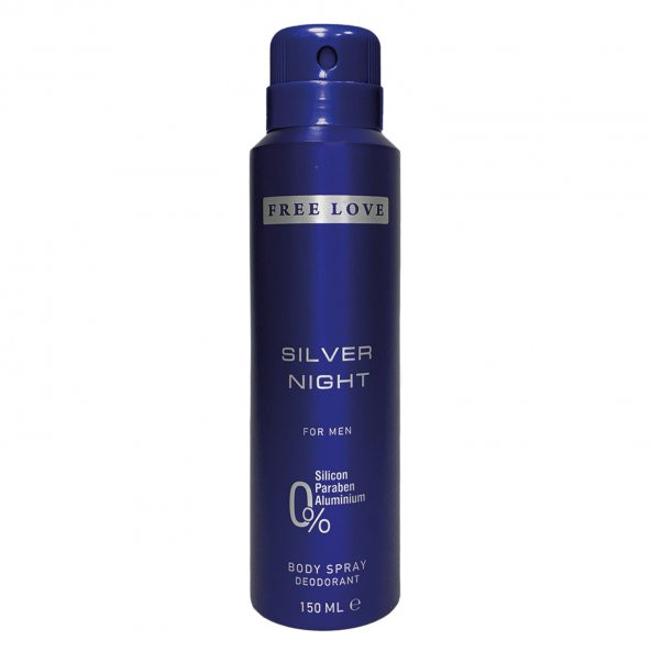 Free Love Silver Night Erkek Deodorant 150 ml