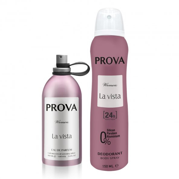 Prova La Vista EDP Kadın Parfüm 120 ml ve Deodorant 150 ml
