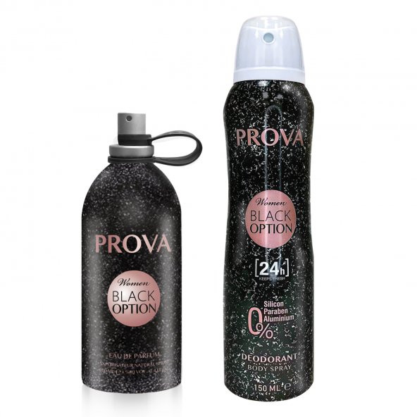 Prova Black Option EDP Kadın Parfüm 120 ml ve Deodorant 150 ml