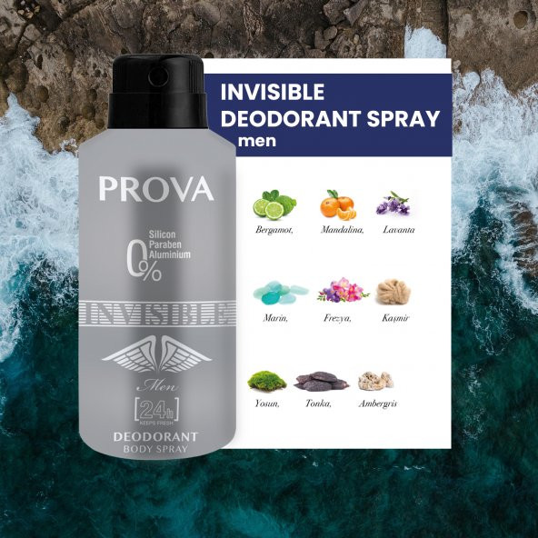 Prova Invisible EDP Erkek Parfüm 120 ml ve Deodorant 150 ml - 2