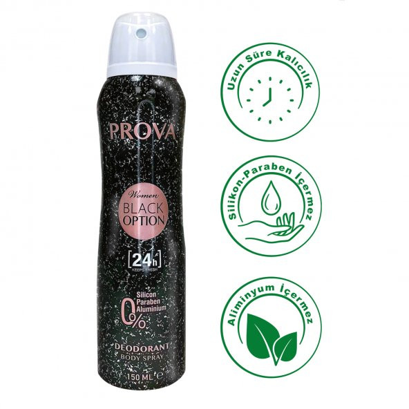 Prova Black Option EDP Kadın Parfüm 120 ml ve Deodorant 150 ml 3 Adet - 3