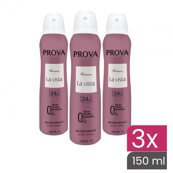 Prova La Vista Kadın Deodorant 150 ml 3 Adet - 2