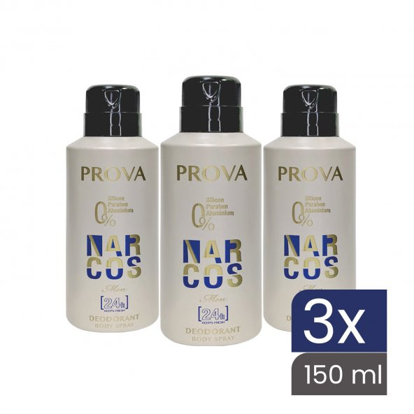 Prova Narcos Erkek Deodorant 150 ml 3 Adet - 2