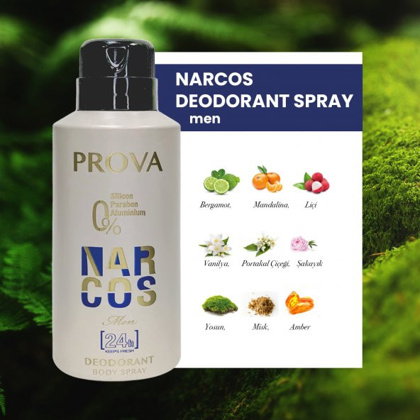 Prova Narcos Erkek Deodorant 150 ml 6 Adet - 3