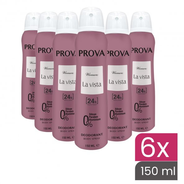Prova La Vista Kadın Deodorant 150 ml 6 Adet - 2