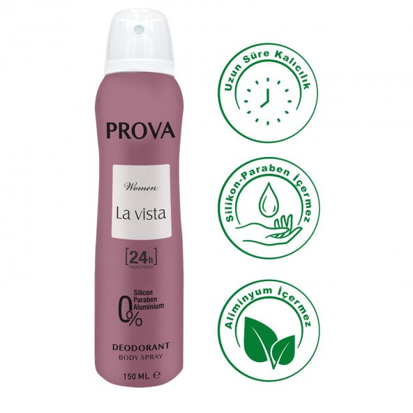 Prova La Vista Kadın Deodorant 150 ml 6 Adet - 4