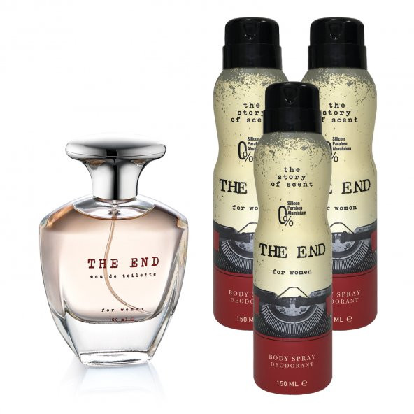 The End EDT Kadın Parfüm 100 ml ve Deodorant 150 ml 3 Adet