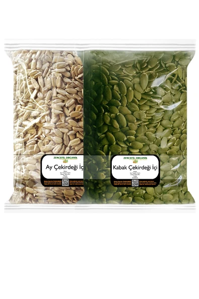 Kabak Çekirdeği Içi Ve Ay Çekirdeği Içi 500 Gr + 500 Gr Çiğ Kabak Çekirdeği Içi Çiğ Ay Çekirdeği Içi ürün görseli
