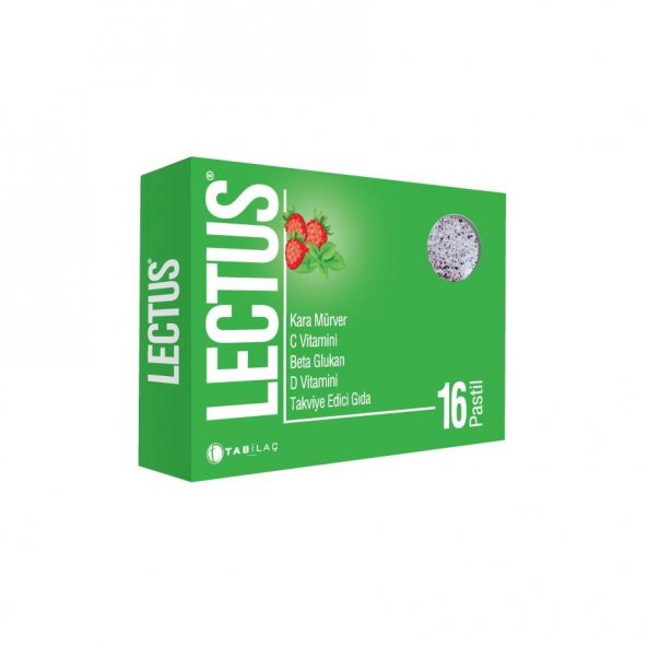 Lectus Beta Glukan C Ve D Vitamini Ve Karamürver 16 Pastil