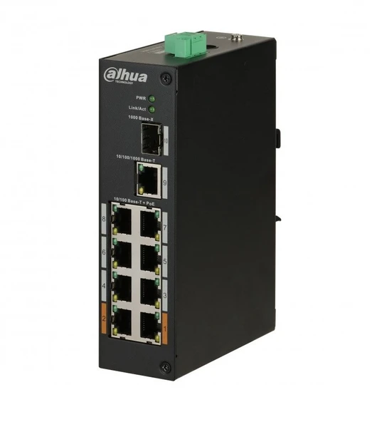 Dahua PFS3110-8ET-96 8-Port PoE Switch (Yönetilmeyen)