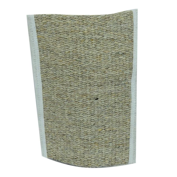 Doğal Keçi Kılı El Geçmeli Bej Sırt ve Vücut Kesesi 26 x 18cm